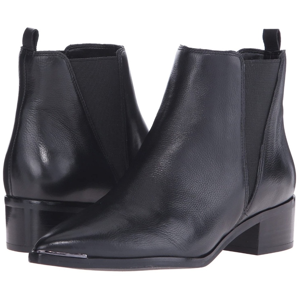 Mark Fisher Women's Black Leather Boot Size 10M "Yale"